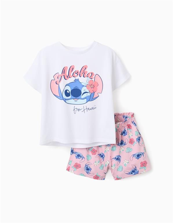 Conjunto Corto Niña Stitch Zippy