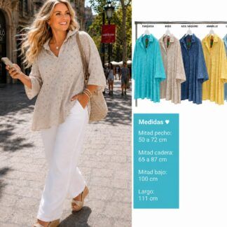 Blusa Bordada Mujer Talla Grande