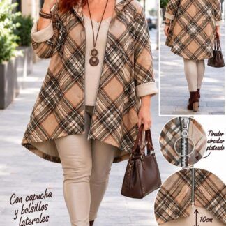 Chaqueta Antelina Marrón Talla Grande
