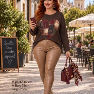 Camiseta Mujer Estampada Talla Grande