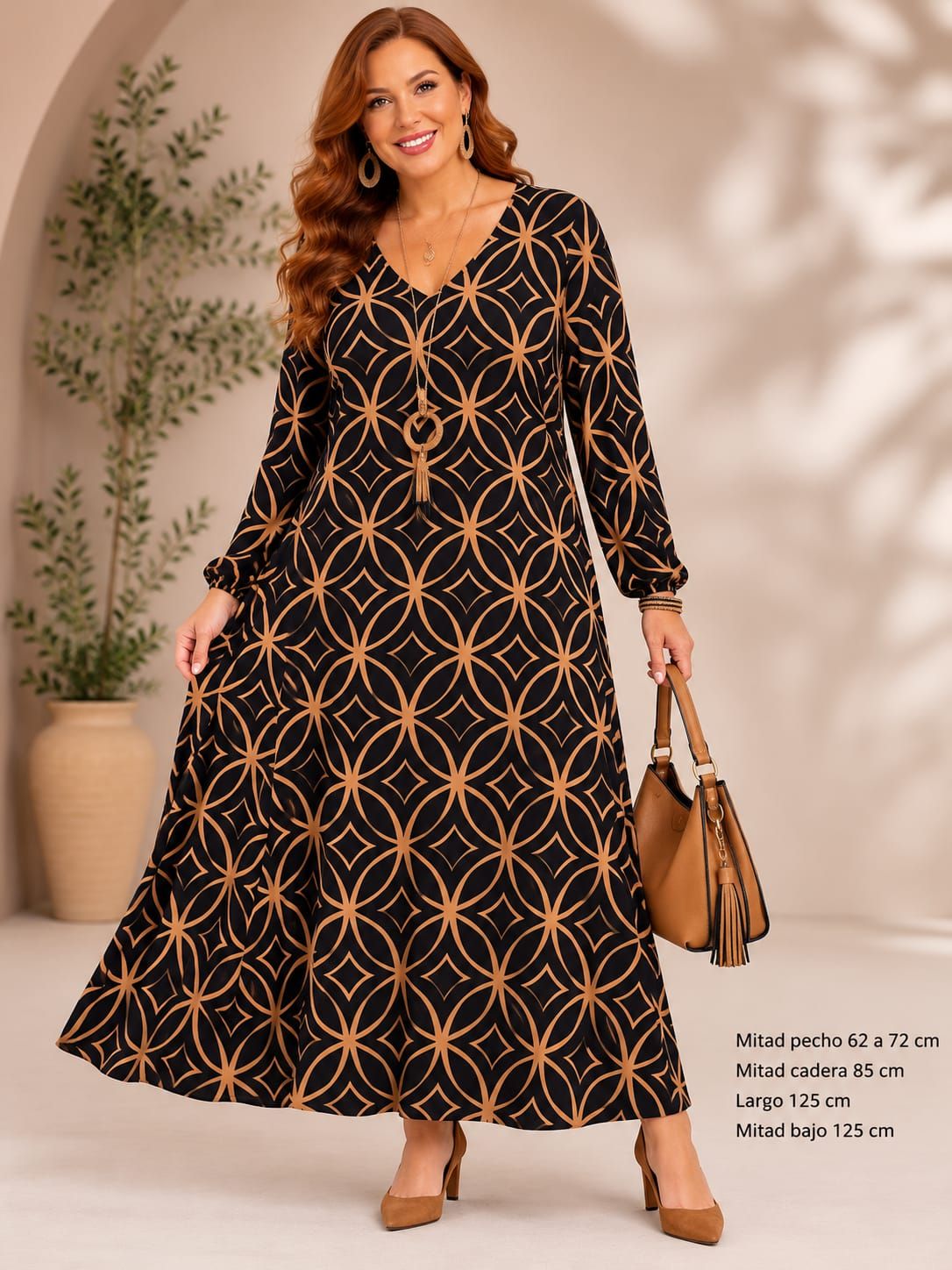 Vestido Largo Mujer Talla Grande