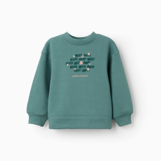 Sudadera Verde Claro Niña Zippy