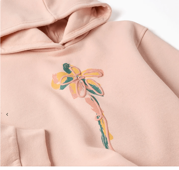 Sudadera Rosa Niña Zippy - Imagen 2