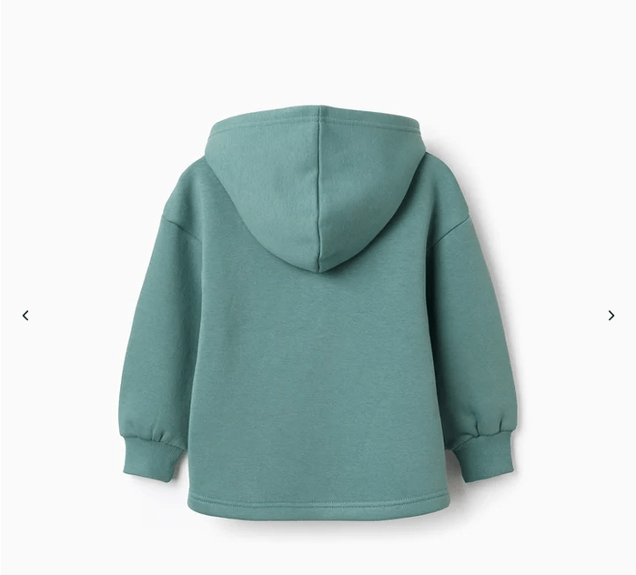 Sudadera Verde Capucha Niña Zippy - Imagen 2