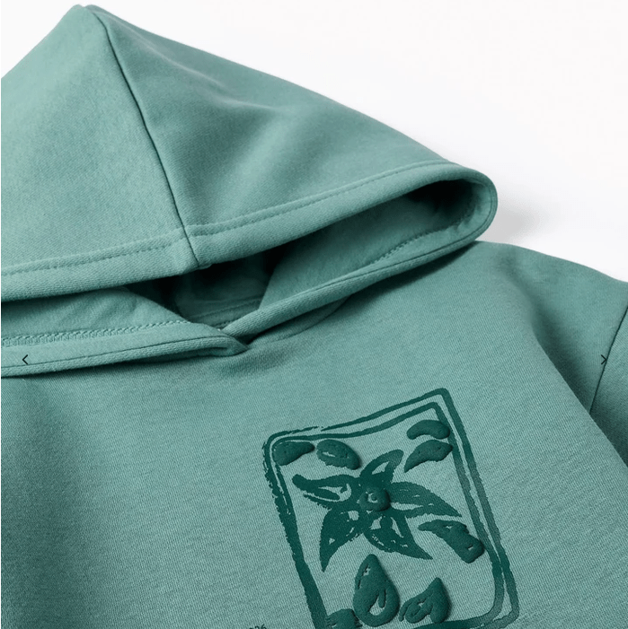 Sudadera Verde Capucha Niña Zippy - Imagen 3