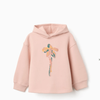 Sudadera Rosa Niña Zippy