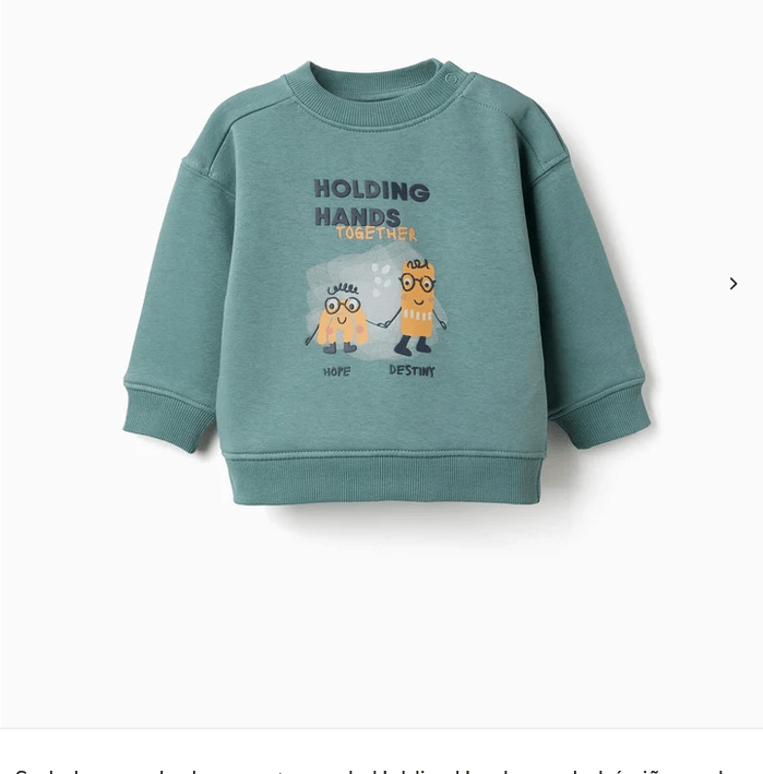 Sudadera Perchada Bebé Zippy