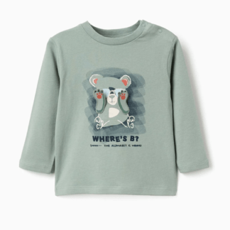 Camiseta Oso Manga Larga Zippy