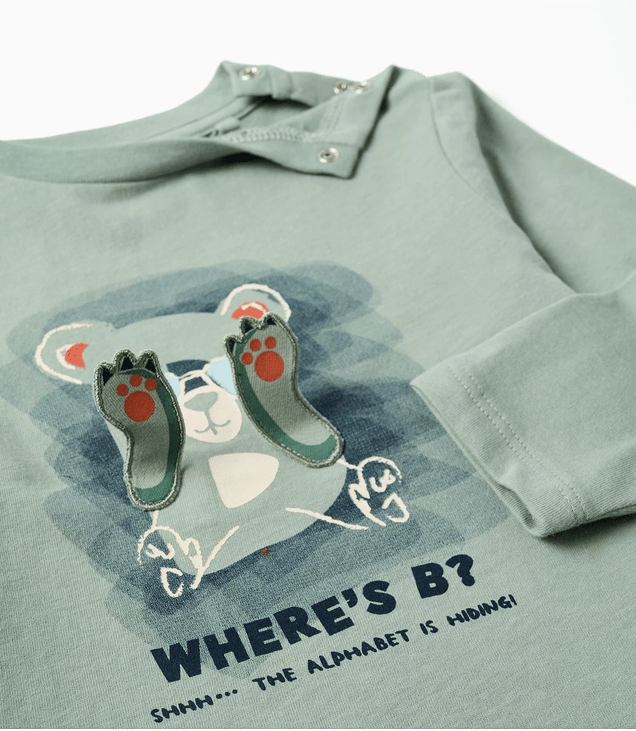 Camiseta Oso Manga Larga Zippy - Imagen 2