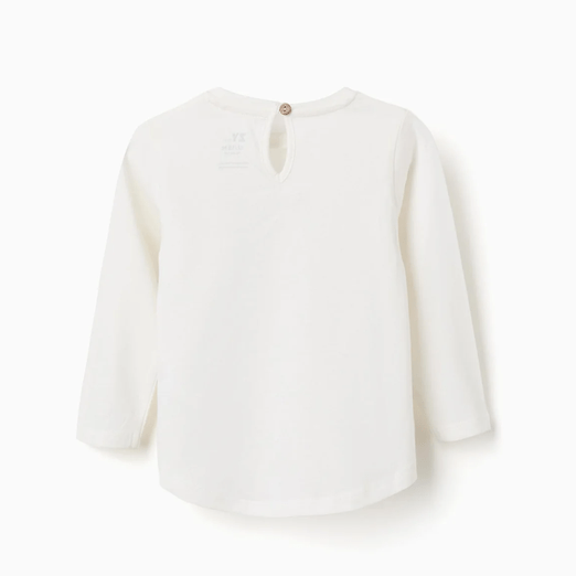 Camiseta Blanca Manga Larga Zippy - Imagen 2