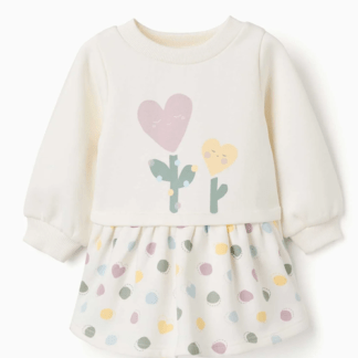 Vestido Afelpado Corazones Zippy