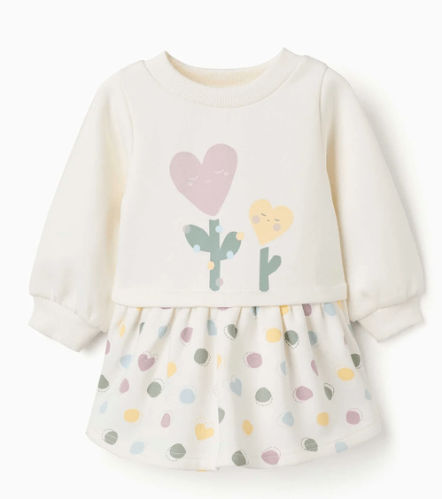 Vestido Afelpado Corazones Zippy