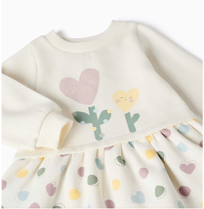 Vestido Afelpado Corazones Zippy - Imagen 3