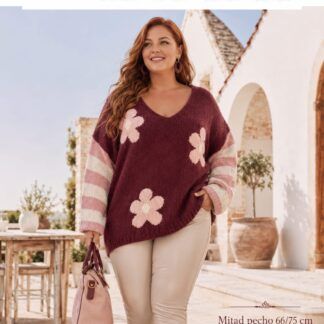 Jersey Margaritas Mujer Talla Grande