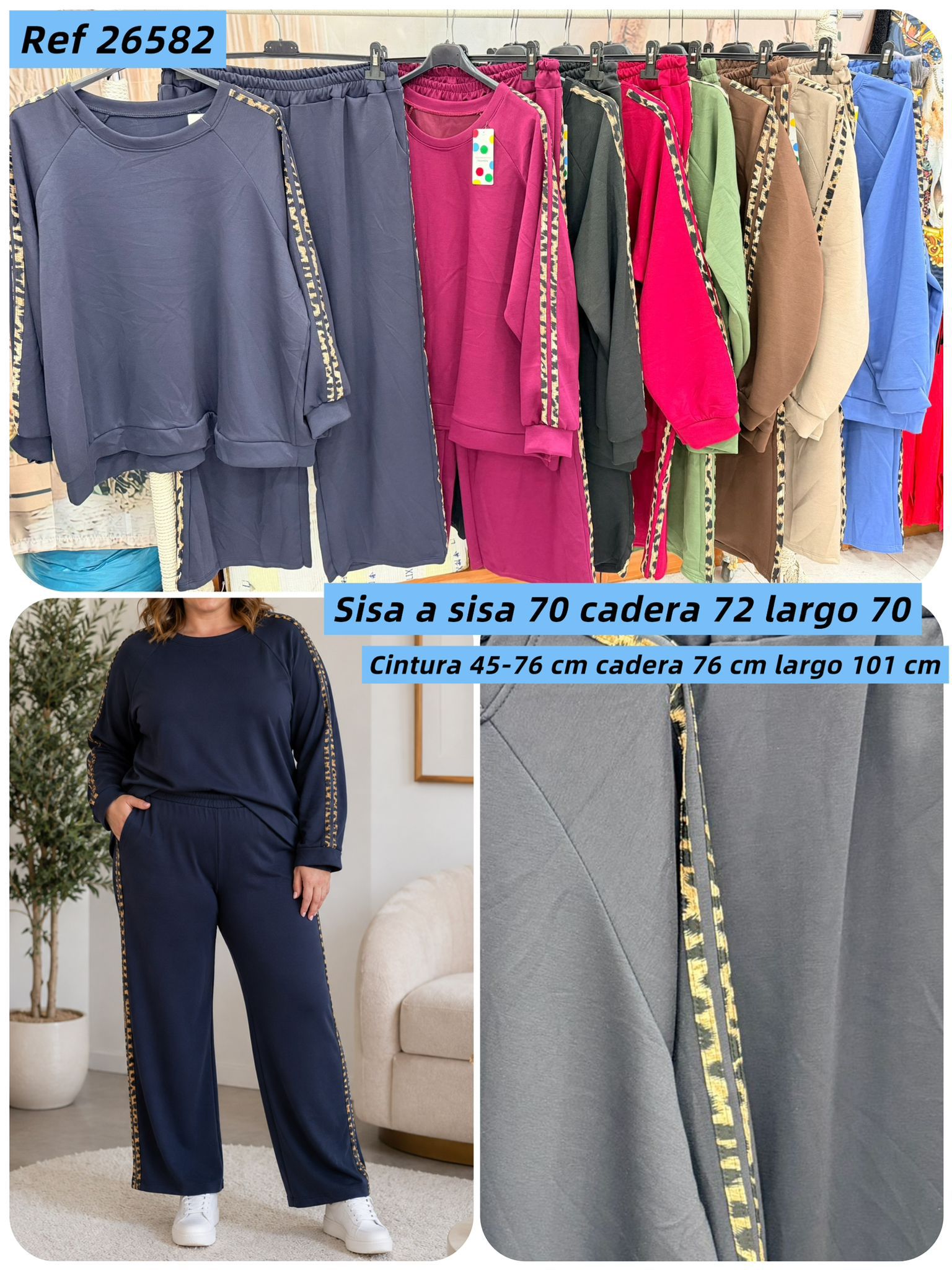 Chándal Animal Print Mujer Talla Grande