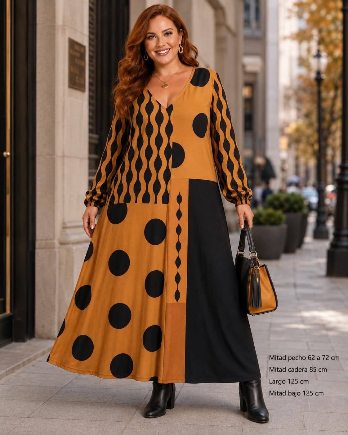 Vestido Mujer Largo Talla Grande