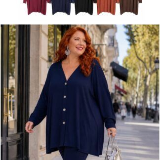 Chaqueta Punto Fino Talla Extra Grande