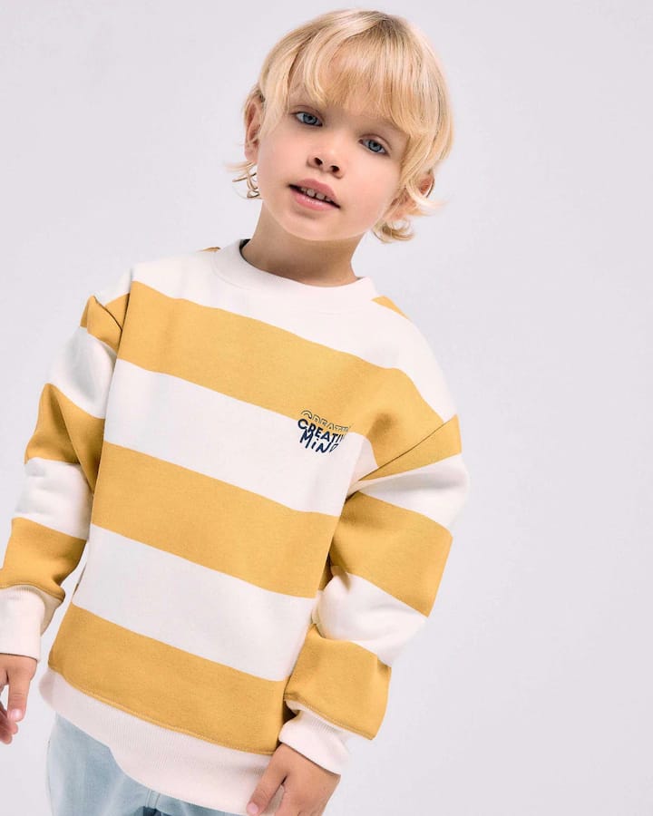 Sudadera Felpa Mostaza Niño Zippy