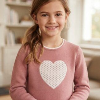 Jersey Chenilla Suave Corazon Niña Zippy