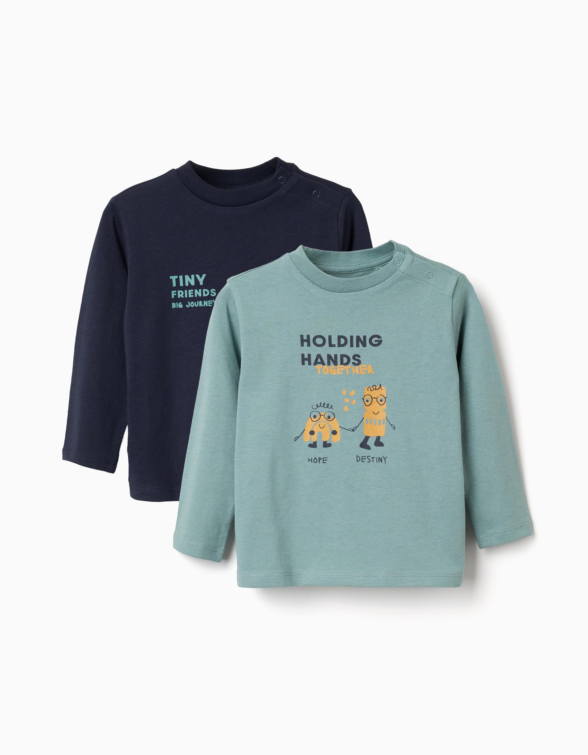 Pack 2 Camisetas Manga Larga Zippy