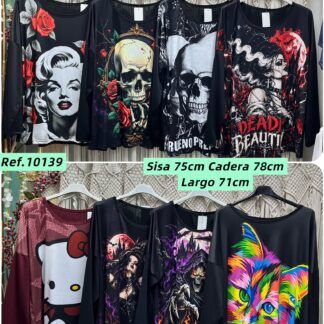 Camiseta Variada Mujer Talla Grande