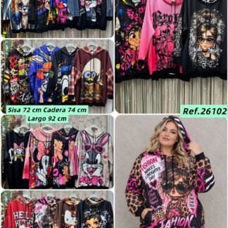 Sudaderas Variadas Mujer Talla grande