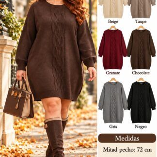 MiniVestido/Jersey Mujer Talla Grande