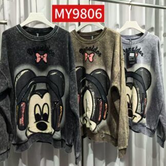 Sudadera Desgastada Mickey talla Grande