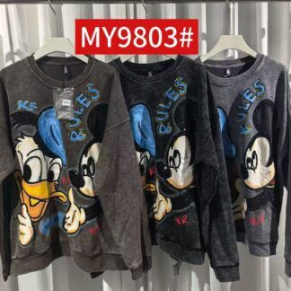 Sudadera Donald/Mickey Desgastada Talla Grande