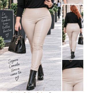 Leggins Polipiel Colores Talla Grande